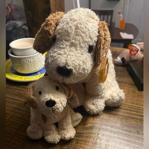 Ty Beanie Babies Rufus Dog: Set of Two